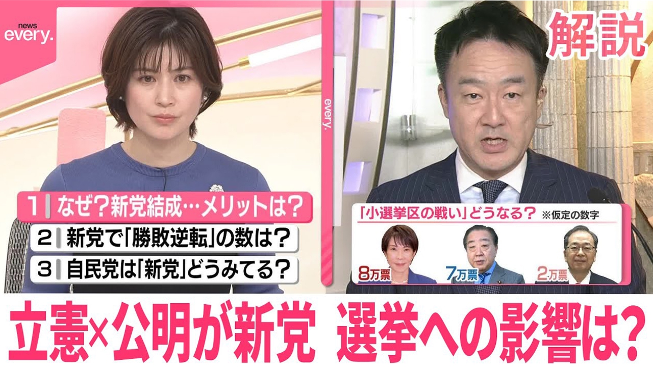 【解説】衆院選に向け動きが活発化 立憲×公明が新党 選挙への影響は？