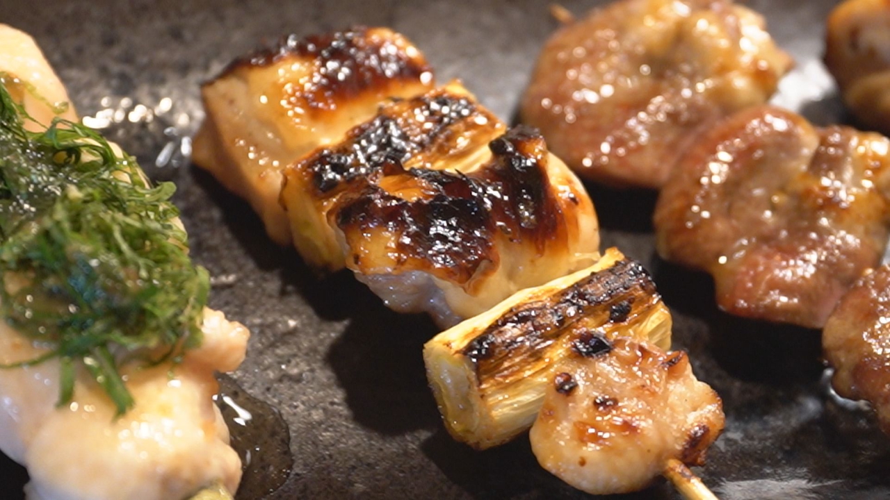 「焼き鳥盛り合わせ」阿波尾鶏をじっくり焼き上げる絶品焼き鳥