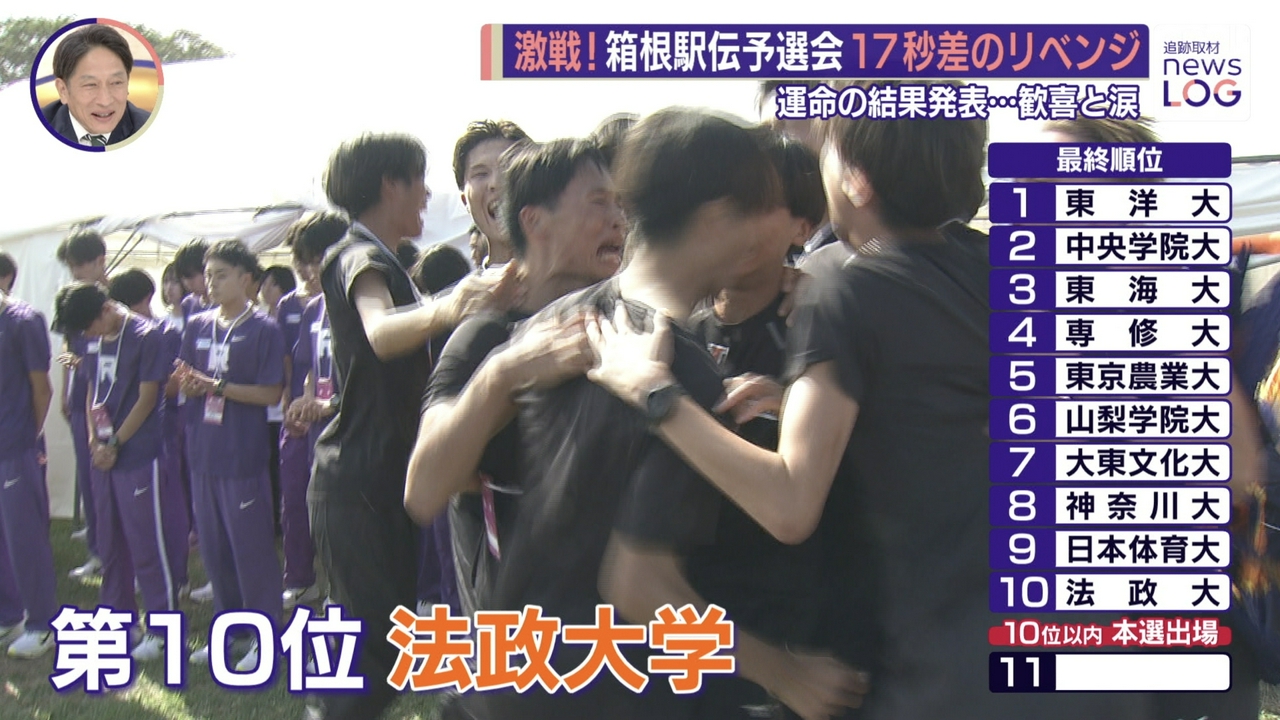 箱根駅伝予選会17秒差リベンジ誓う▽台風30号進路
