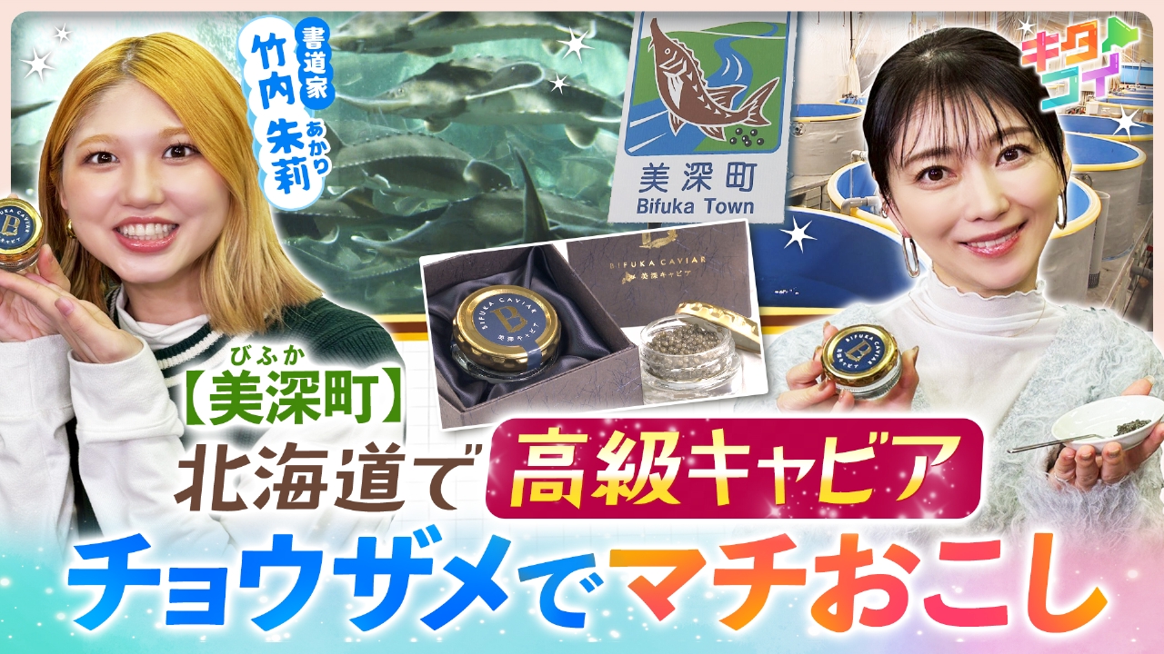 竹内朱莉、美深町のチョウザメでマチおこし