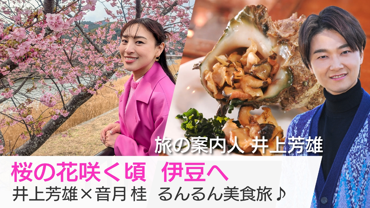 桜の花咲く頃　伊豆へ　井上芳雄×音月桂　るんるん美食旅♪