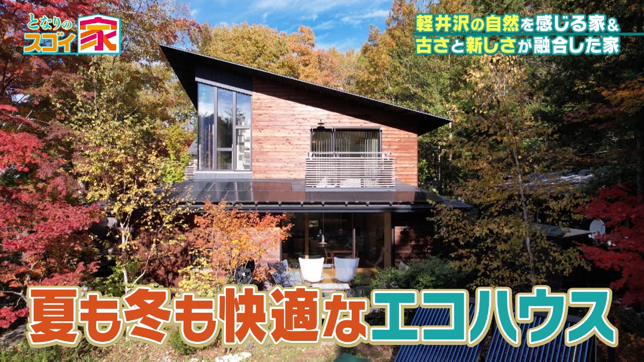 軽井沢の森にたたずむ快適エコハウス▼二つの中庭で開放的