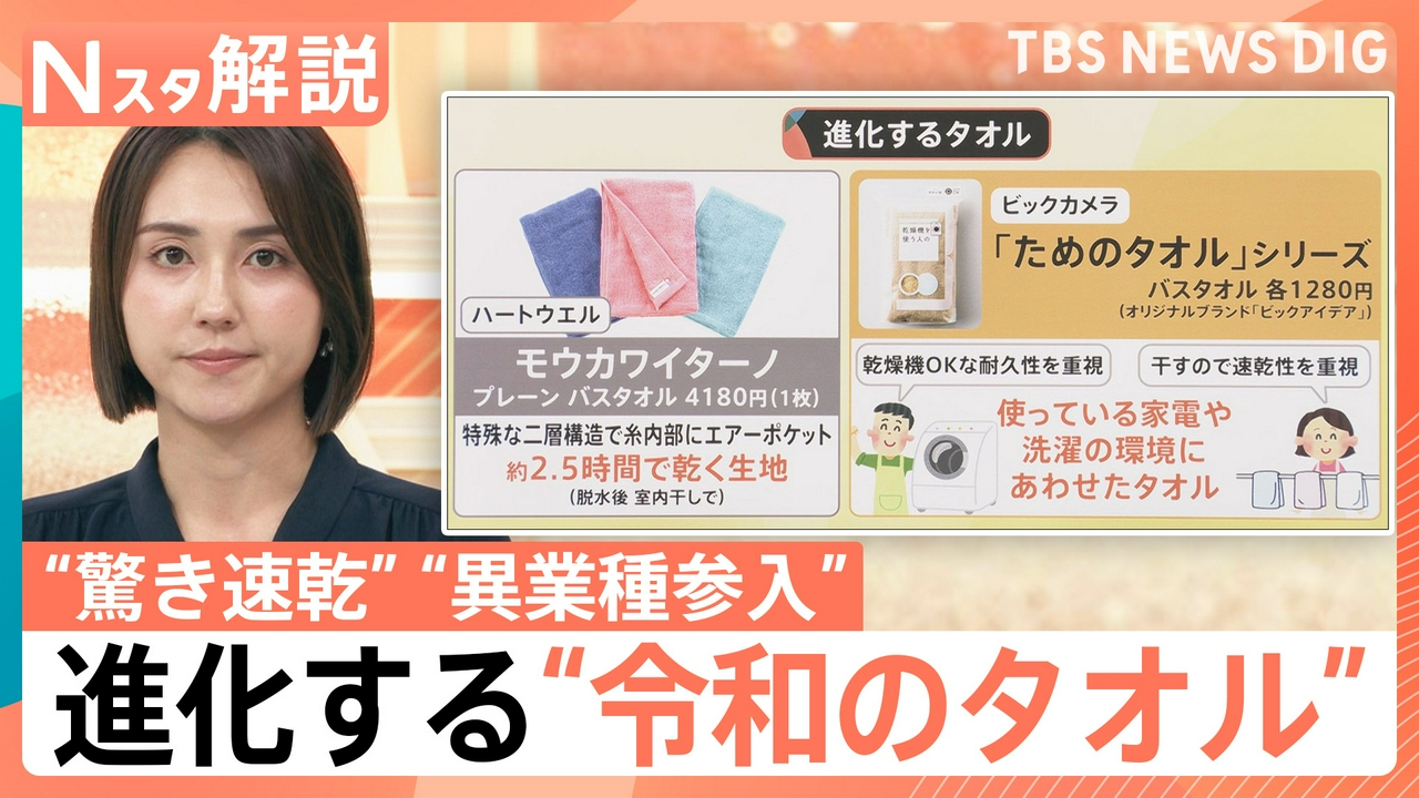 替え時は？便利に進化！“令和のタオル”【Nスタ】