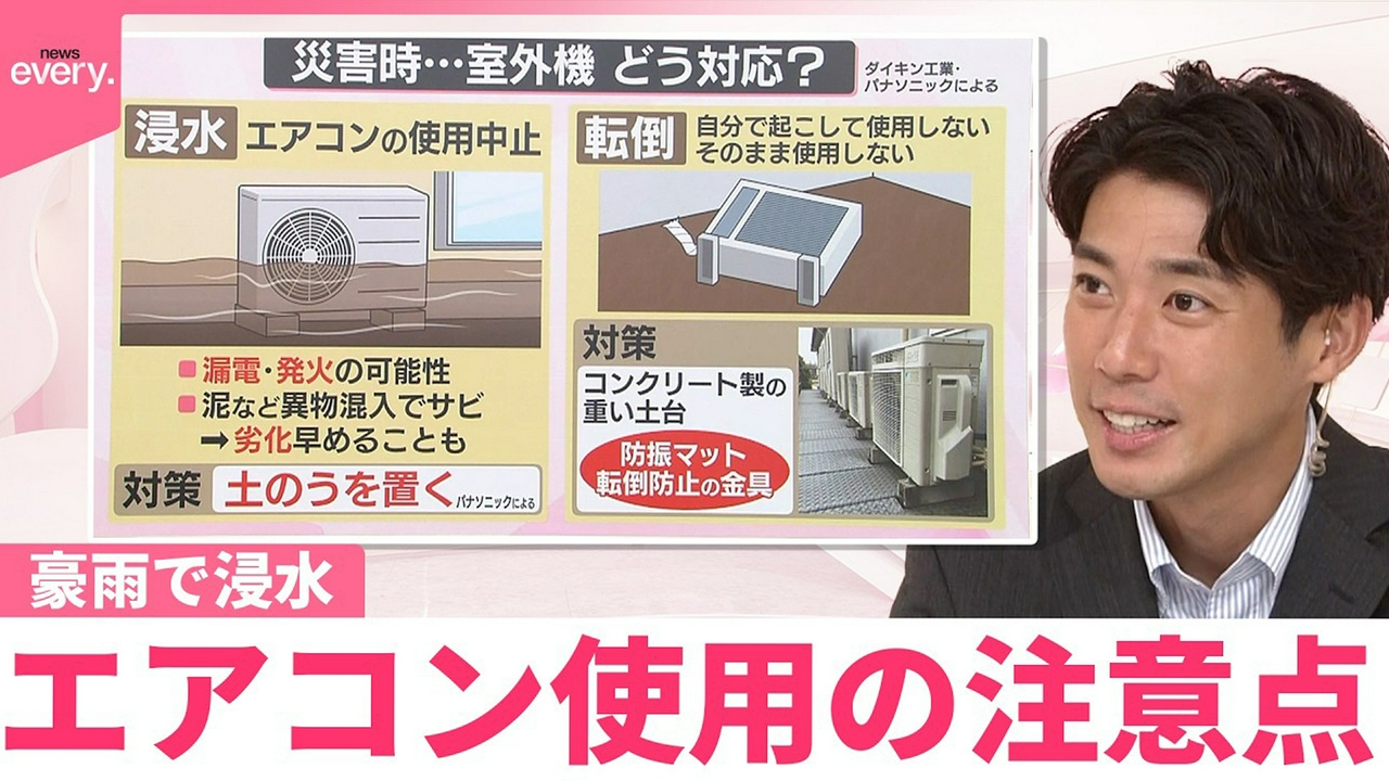 【なるほどッ！】暑さで室外機も“熱中症”に 豪雨や酷暑…エアコン使用の注意点 災害時に浸水や転倒…故障防ぐには