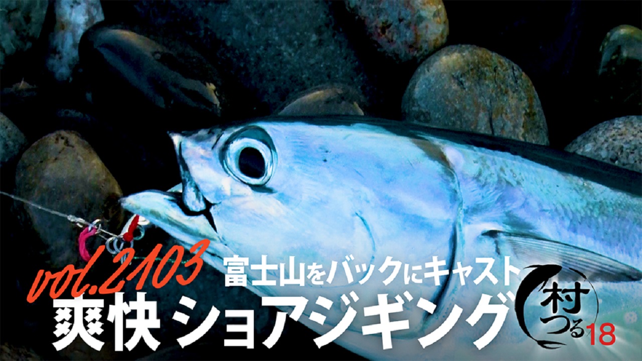 村つる18 富士山をバックにキャスト！ ショアジギング