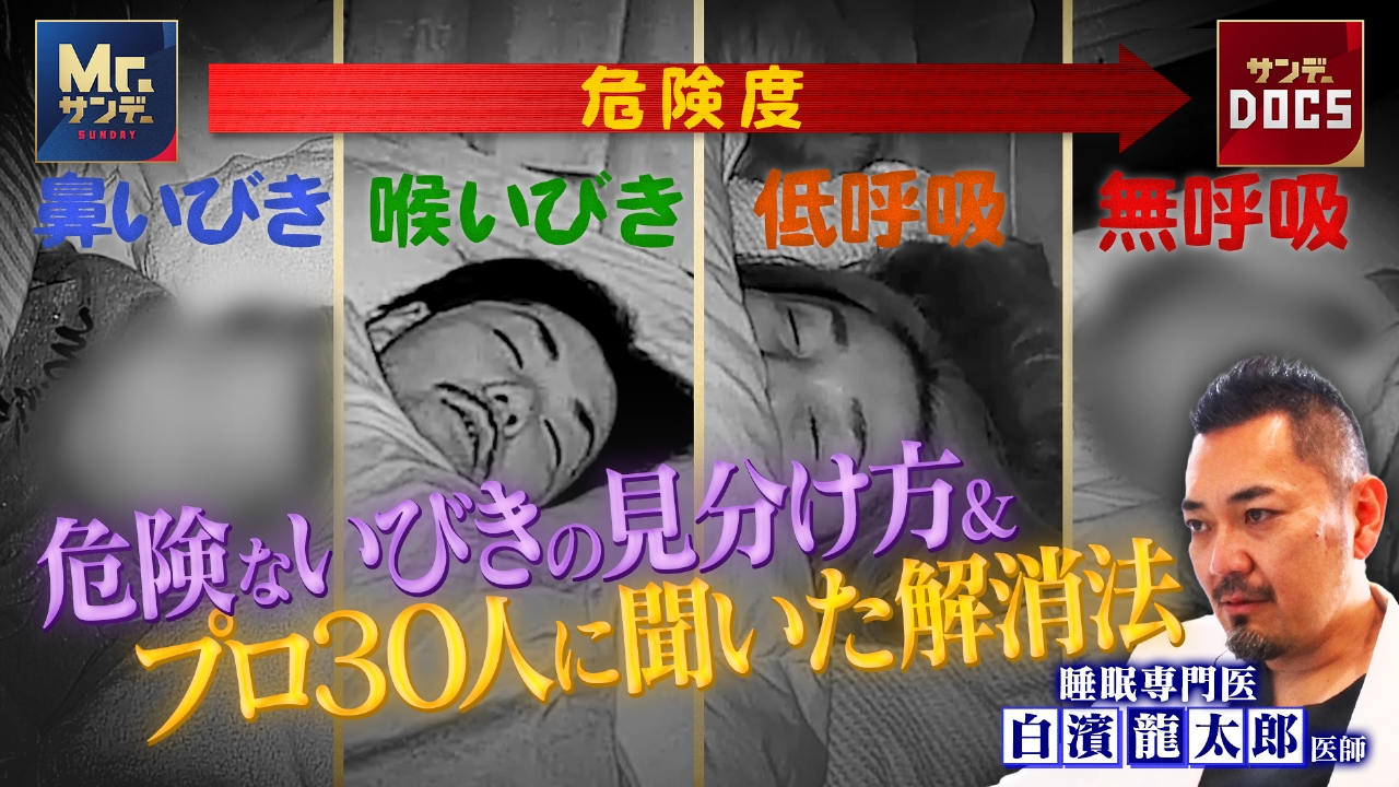 全力調査！国民的病いびきの新事実と解消法