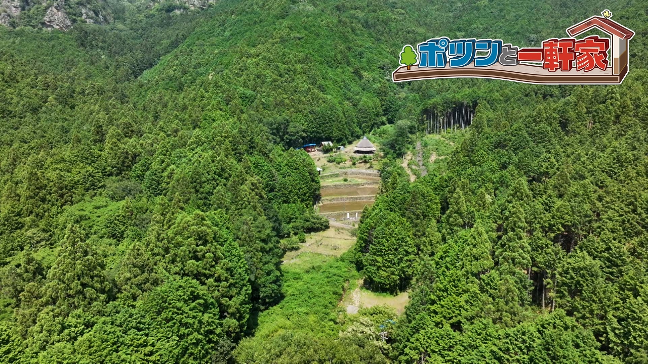 １年前に訪れた愛媛県のポツンと一軒家を再訪！日本でも類を見ない円錐形の茅葺屋根の道場のその後と、自然と共生するご夫婦の現在の暮らしぶりに密着していく