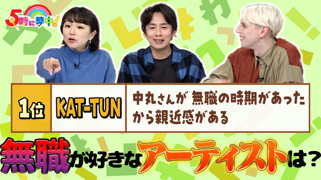 水曜は松田ゆう姫＆中丸雄一＆小原ブラス▼視聴者キャタピラーなぎさ