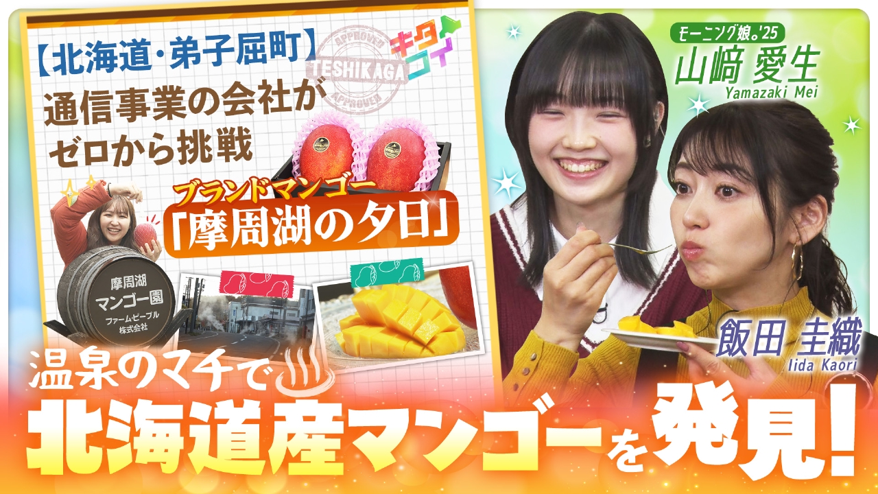 山﨑愛生、弟子屈町のマンゴー