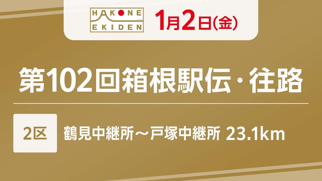 第102回箱根駅伝 往路2区