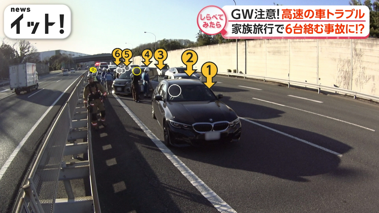 GWの事故に注意！高速の車トラブル