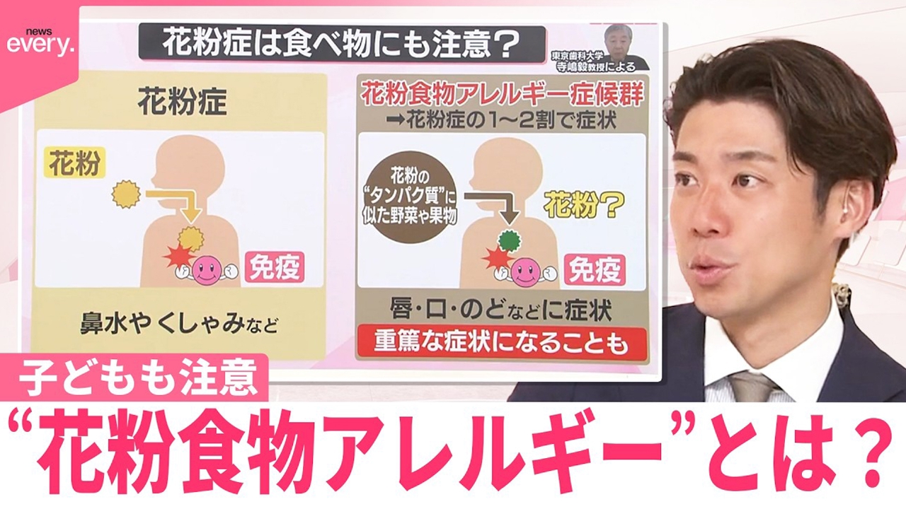 【なるほどッ！】子どもも注意“花粉食物アレルギー”とは？