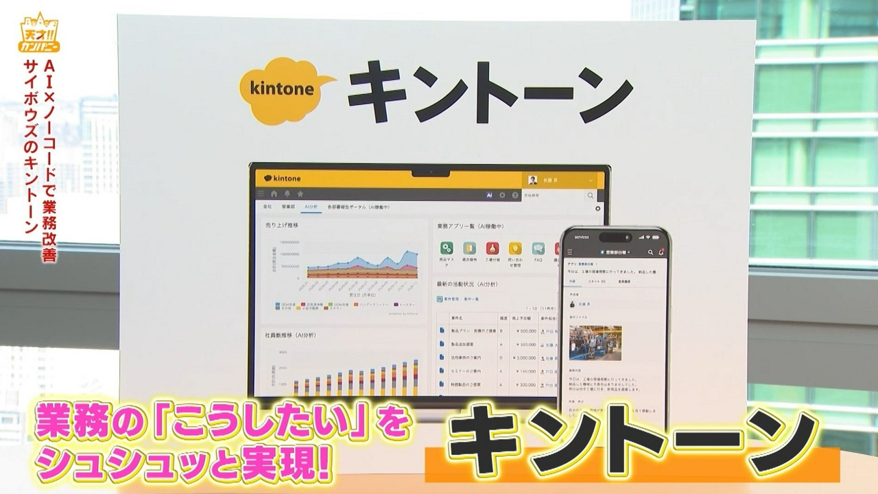 サイボウズのキントーンで遼河はるひの秘密をシュシュッと分析!