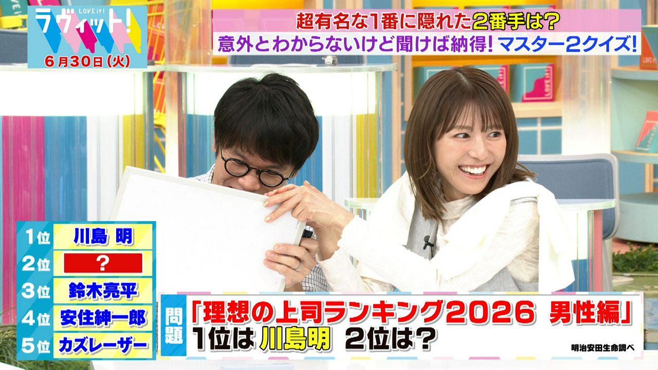 【6/30 後半】聞けば納得！マスター2クイズ！