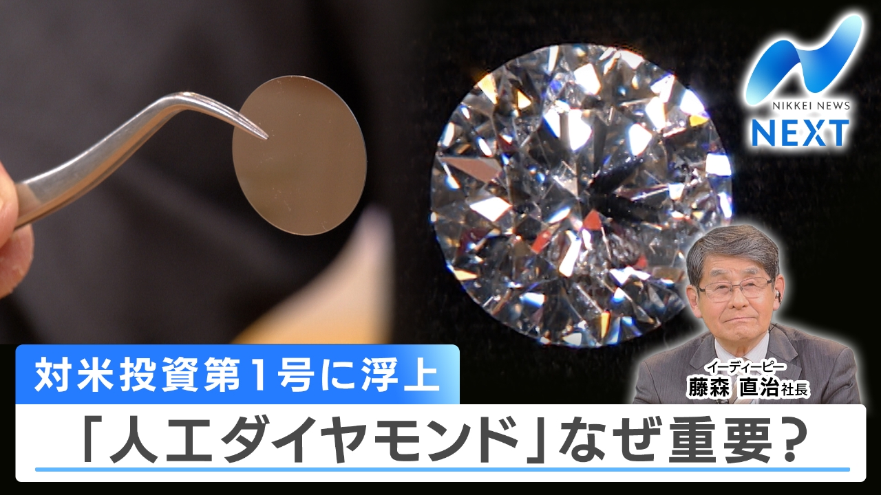 日経平均最高値更新のワケ？/対米投資第1号は人工ダイヤ？その重要性