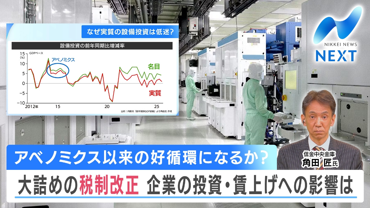 企業間格差が拡大も？税制改正で企業への影響は/日経平均5万円割れ