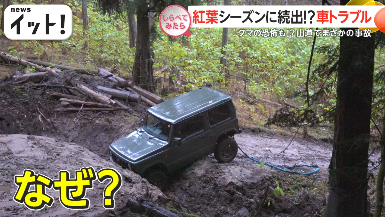 紅葉シーズンに続出！？車トラブル