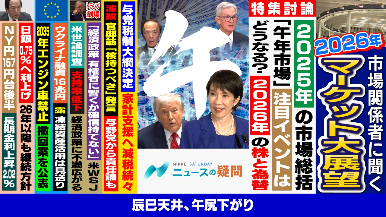 広木隆氏×木野内栄治氏×ジョセフクラフト氏が26年の株価を予測！