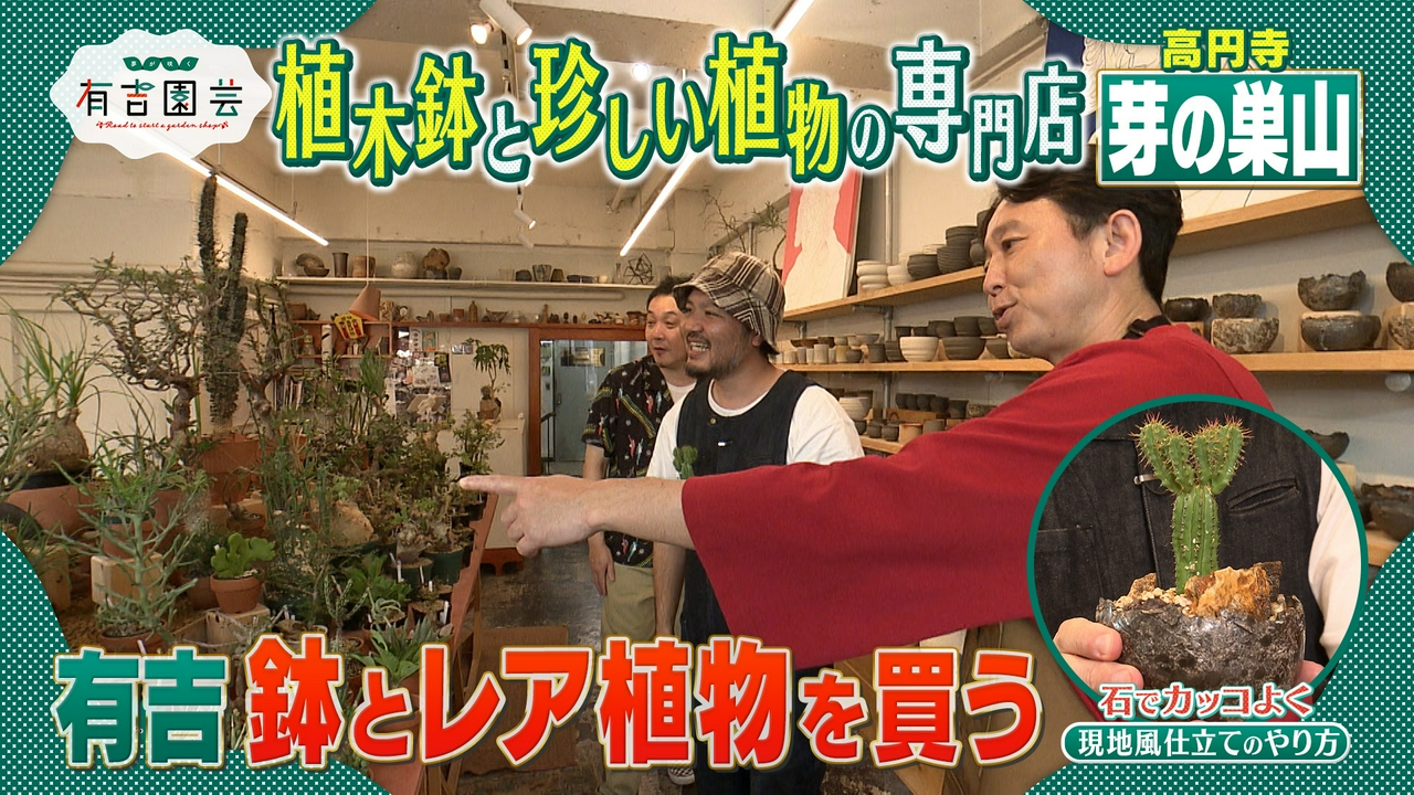 陶器鉢で現地風仕立て！高円寺の園芸店へ