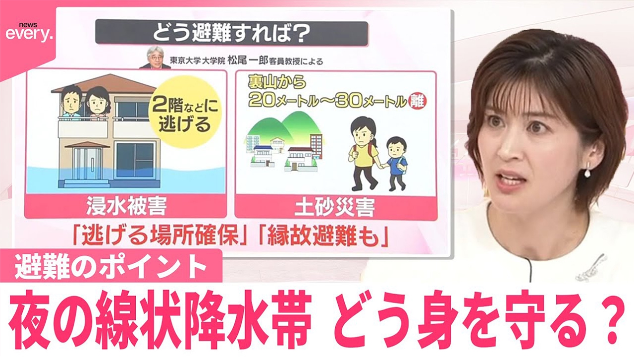 【なるほどッ！】夜の線状降水帯 どう身を守る？