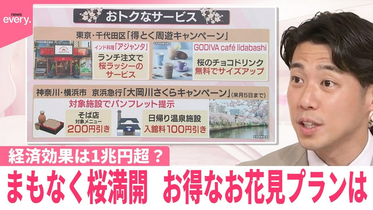 【なるほどッ！】まもなく桜満開 お得なお花見プランは 経済効果は1兆円超？