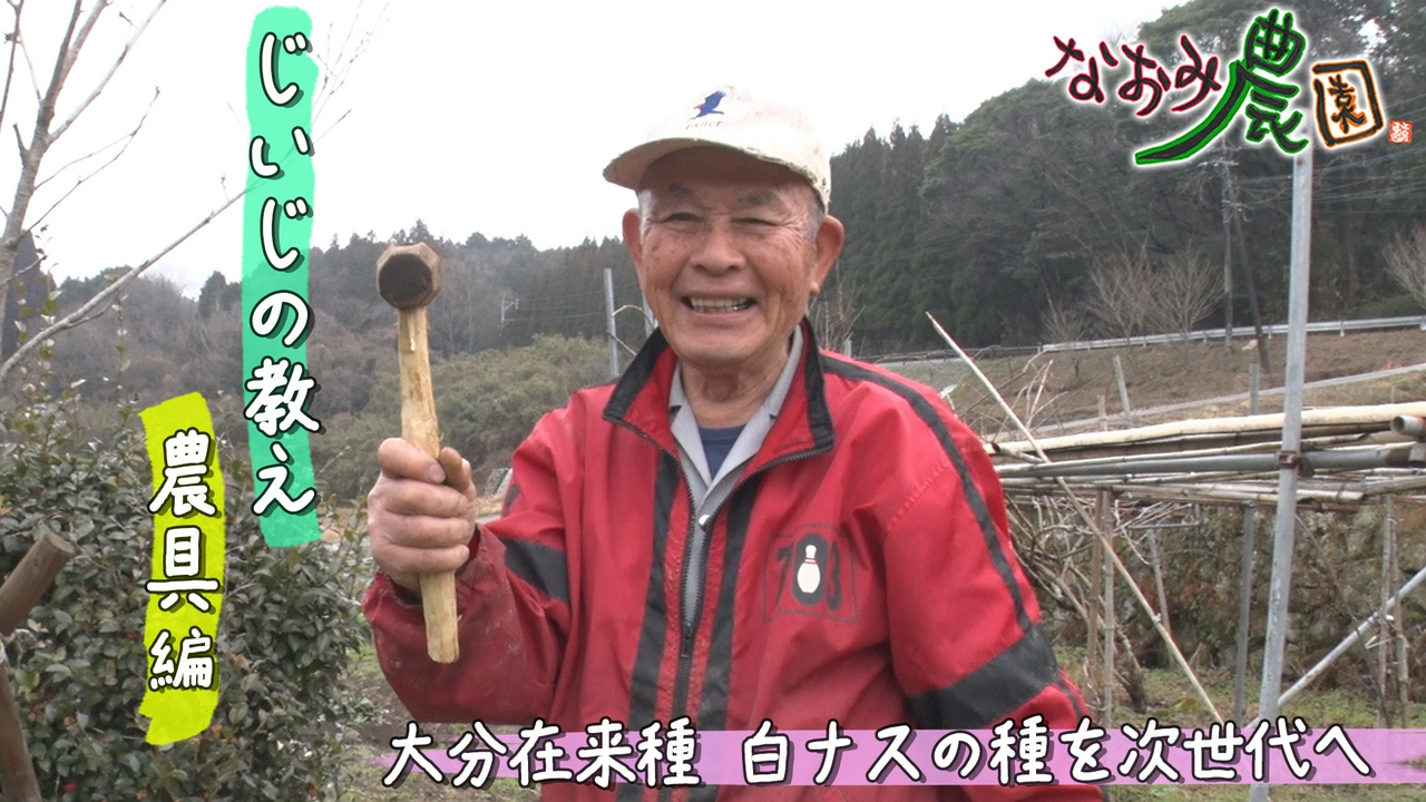 紘二の教え 農具編 ＆大分在来種プロジェクト白ナスの種を次世代へ