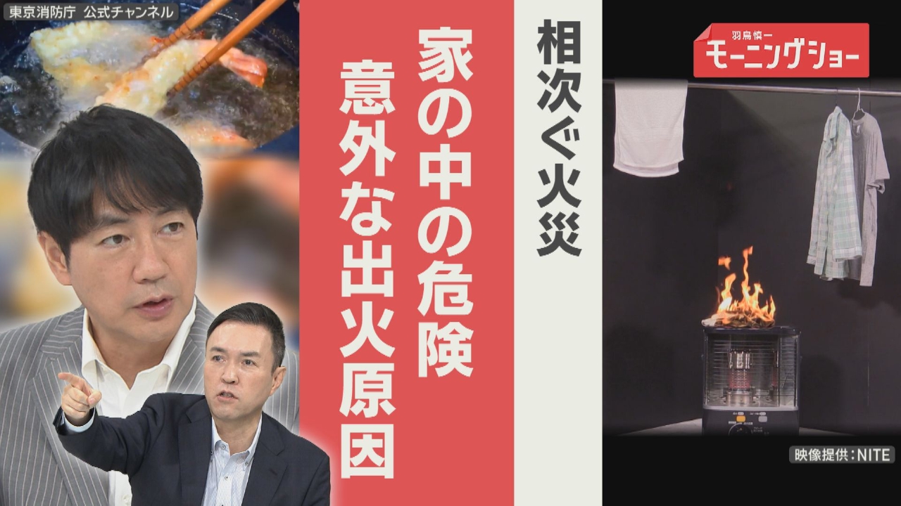 12月 火災急増　家の中に潜む危険　意外な出火原因