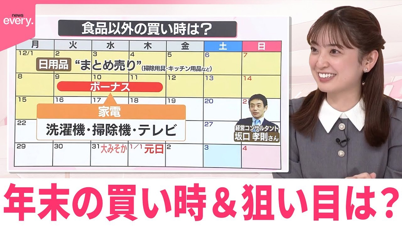【なるほどッ！】今年は値上げ続々…年末の買い時＆狙い目は？