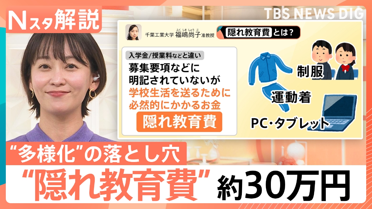 入学前に30万円？「隠れ教育費」の実態【Nスタ】