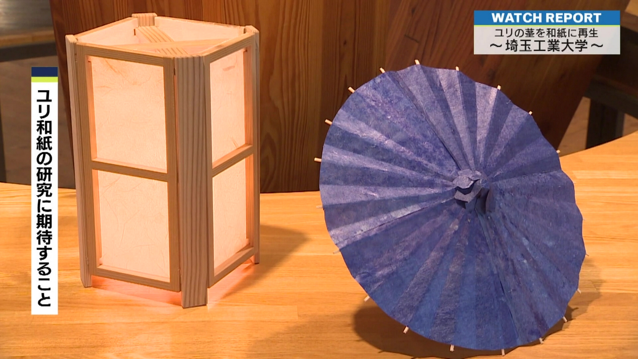 特集「廃棄されるユリの茎を和紙に再生～埼玉工業大学〜」